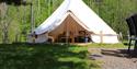 Glamping telt på Lystang Camping