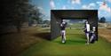 menn som spiller golf på Bygolf Skien