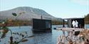 Flytende sauna på Kvitåvatn