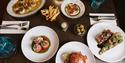 forskjellige retter hos Follow restaurant i Porsgrunn