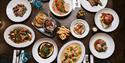 forskjellige retter hos Follow restaurant i Porsgrunn