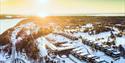 dronebilde Kragerø Resort vinter